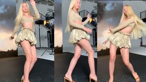 Son dakika: Aleyna Tilki'nin süper mini eteği ile yaptığı dans şovu olay oldu! İlginç figürleri sosyal medyayı salladı | Video