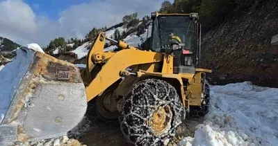 Rize yaylalarında kar temizliği