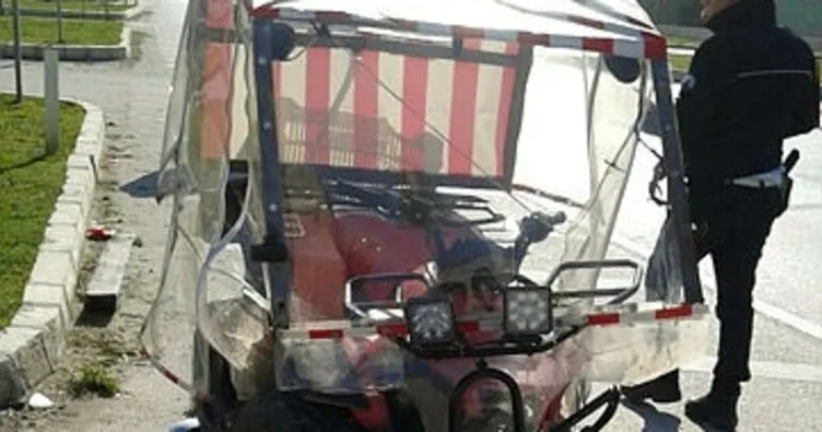 Minibüs ATV’ye çarptı: 1 yaralı