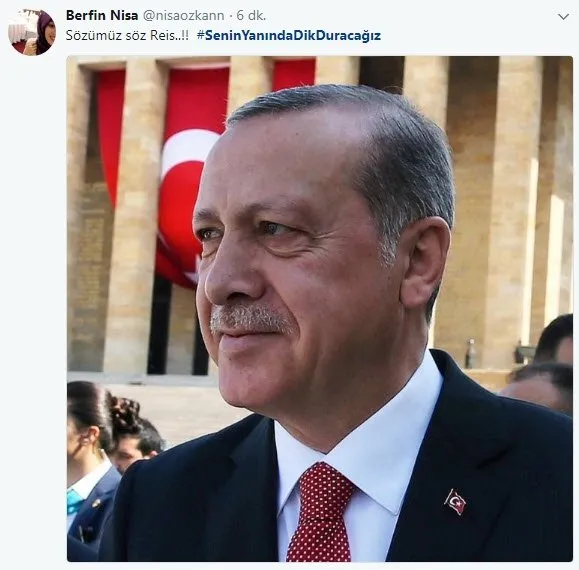 Cumhurbaşkanı Erdoğan'a dev destek! Senin yanında dik duracağız