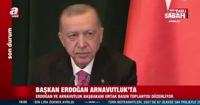 Son dakika: Başkan Erdoğan Arnavutluk’ta FETÖ ile mücadele mesajı: Somut adımlar atılması en büyük beklentimizdir | Video