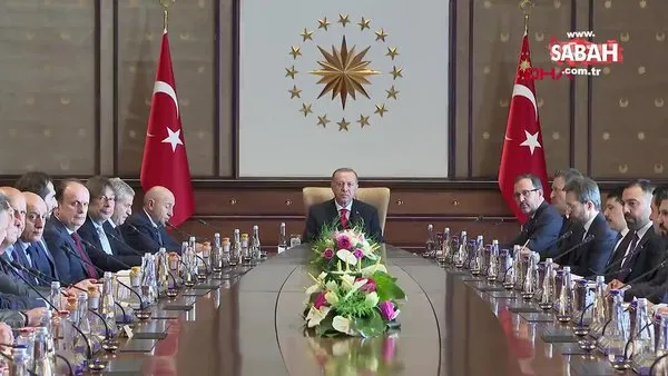 Cumhurbaşkanı Erdoğan, TFF Başkanı, yöneticiler ve kulüp başkanlarını kabul etti