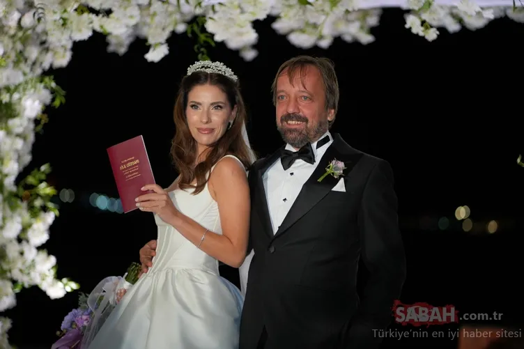 Güzel oyuncu Yeşim Dalgıçer Ağaoğlu ailesine gelin oldu! İşte Yeşim Dalgıçer ile Hakkı Ağaoğlu’nun düğününden kareler...