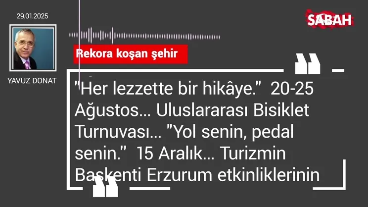 Yavuz Donat | Rekora koşan şehir