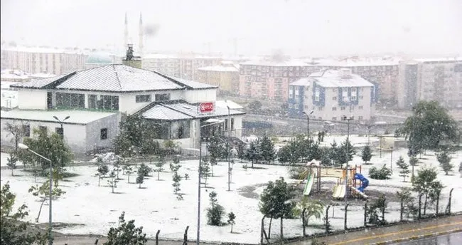 Şehirlere yılın ilk karı düştü