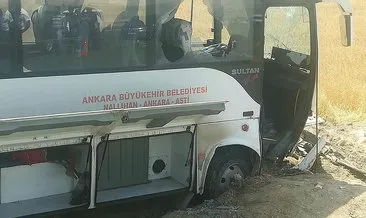 Ankara’da midibüs yoldan çıktı: 1 ölü