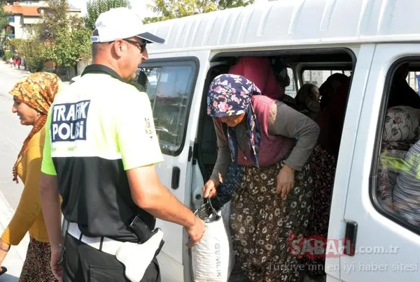 Trafik polisleri saya saya bitiremedi