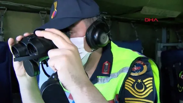 İstanbul'da Jandarma'dan helikopterli denetim | Video