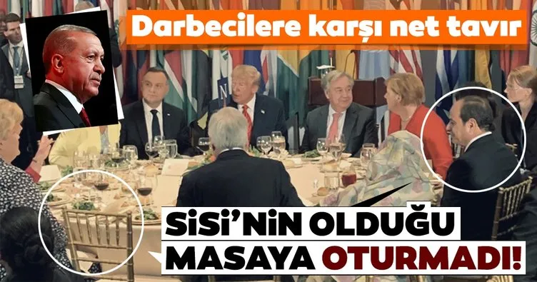 Başkan Erdoğan’dan darbecilere karşı net tavır! Darbeci Sisi’nin olduğu masaya oturmadı