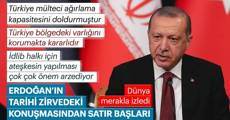 Erdoğan: İdlib'de ateşkes ilanı olursa önemli bir adım olacak