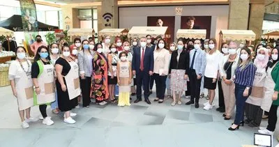 Yöresel ürünler pazarı açıldı Yöresel ürünler pazarı açıldı