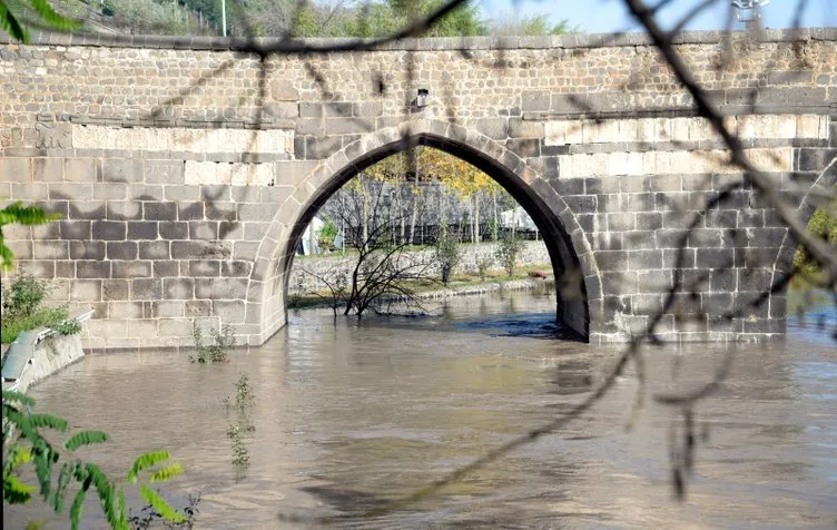 Dicle Nehri’nde su 4 metre yükseldi, Hevsel Bahçeleri’ni su bastı