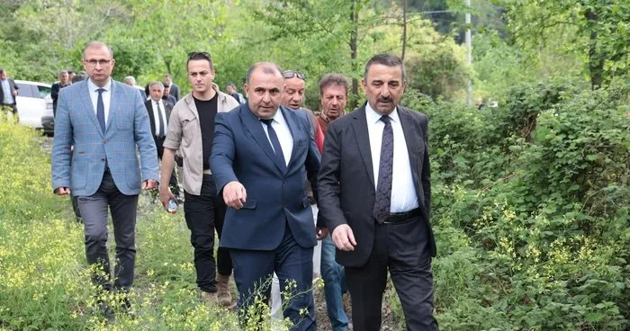 Zonguldak Valisi Hacıbektaşoğlu, Kandilli beldesinde Varagel alanında incelemede bulundu