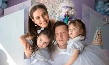 Mesut Özil ile Amine Gülşe’den minik kızları Eda’nın doğum gününde aile pozları!