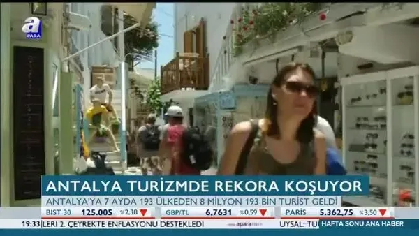 Antalya turizmde yeni rekora koşuyor