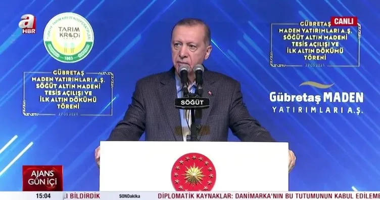 Son dakika: Söğüt Altın Madeni açıldı! Başkan Erdoğan duyurdu: İlk etapta yıllık 2,5 ton altın üretilecek
