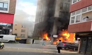 Pendik’te iş yeri yangını kontrol altına alındı