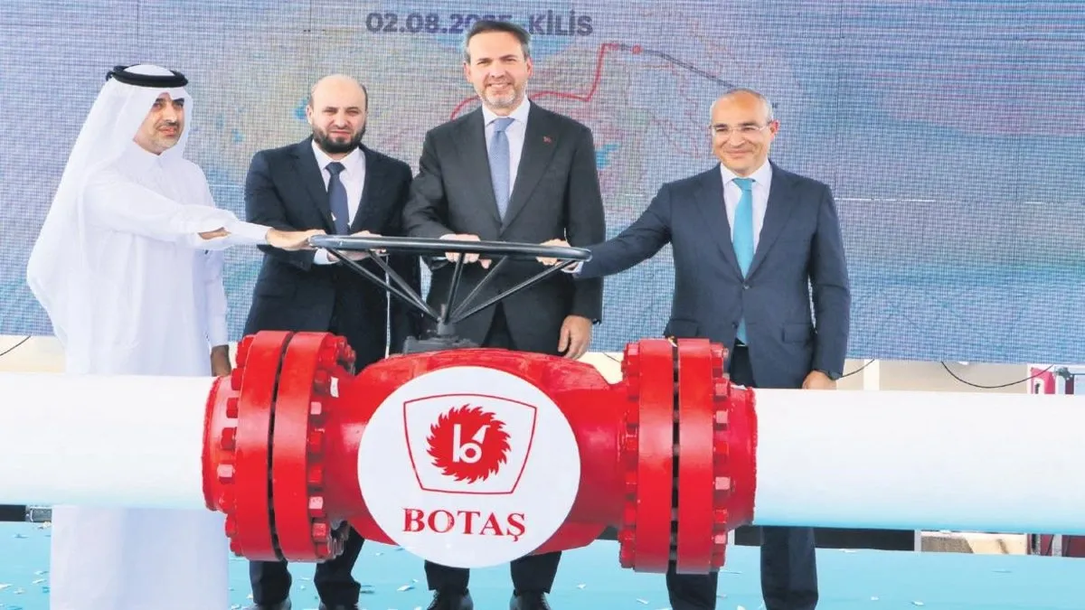 Tarihi gün Suriye’ye ilk gaz akışı başladı