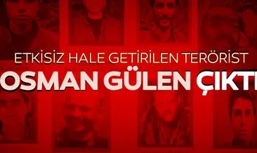 Etkisiz hale getirilen teröristlerden biri Osman Gülen çıktı!