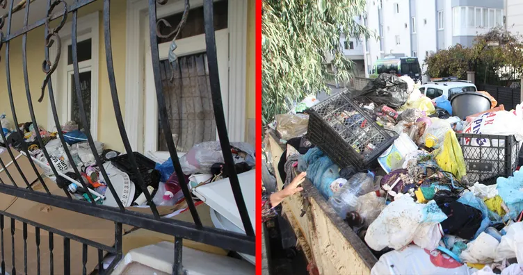 Komşularını yıldırdı: Evinden 2 kamyon dolusu çöp çıktı!