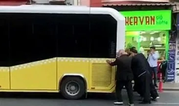 İstanbul’da pes dedirten manzara: İETT otobüsü elle itildi! #istanbul