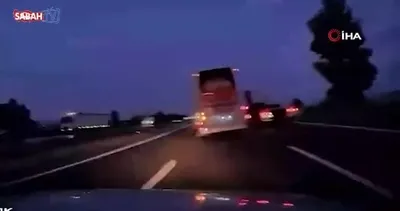 Aniden şerit değişti: Kazaya neden oldu!