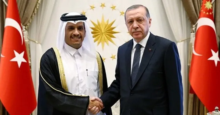 Cumhurbaşkanı Erdoğan Katar Dışişleri Bakanı’nı kabul etti