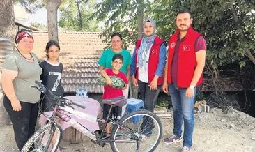 Cesur çocuk, bisiklet hayaline kavuştu #hatay