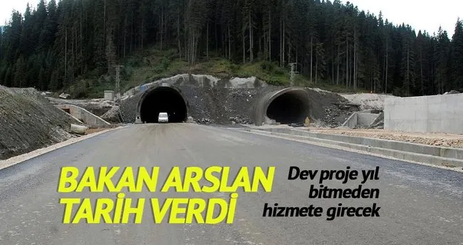 Bakan Arslan: Ilgaz Tüneli Aralık ayında hizmete açılacak