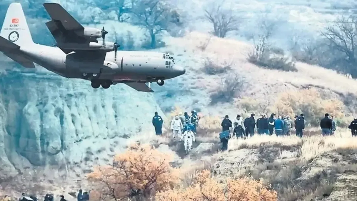 Gürcistan-Azerbaycan sınırında düşen Türk askeri kargo uçağında dış müdahale izine rastlanmadı Gürcistan-Azerbaycan sınırında düşen Türk askeri kargo uçağında dış müdahale izine rastlanmadı