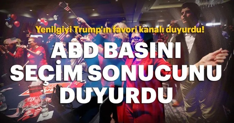 ABD basını kritik seçimin sonucunu duyurdu