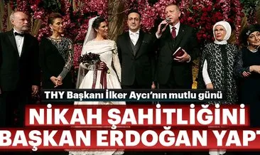 Cumhurbaşkanı Erdoğan İlker Aycı’nın düğününe katıldı
