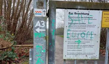 Müslüman mezarlığına  çirkin saldırı