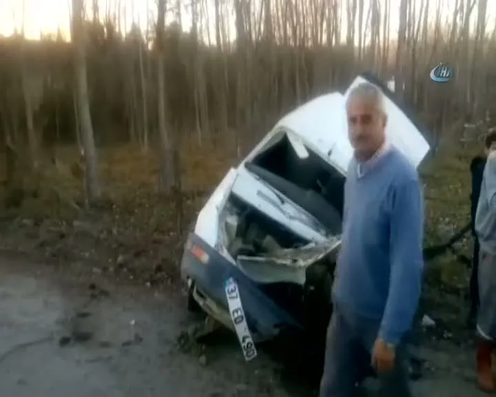 Askerden yeni dönen genç kazada ağır yaralandı