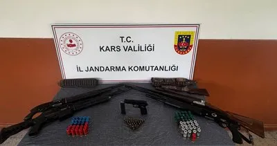 Kars’ta yasa dışı silah operasyonu: 1 tabanca ve 5 av tüfeği ele geçirildi #kars