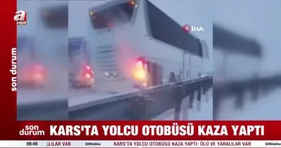Kars’ta otobüs kazası! Ölü ve yaralılar var... Olay yerinden SON DAKİKA görüntüleri