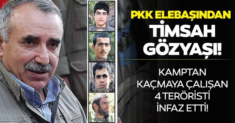 PKK elebaşından timsah gözyaşı