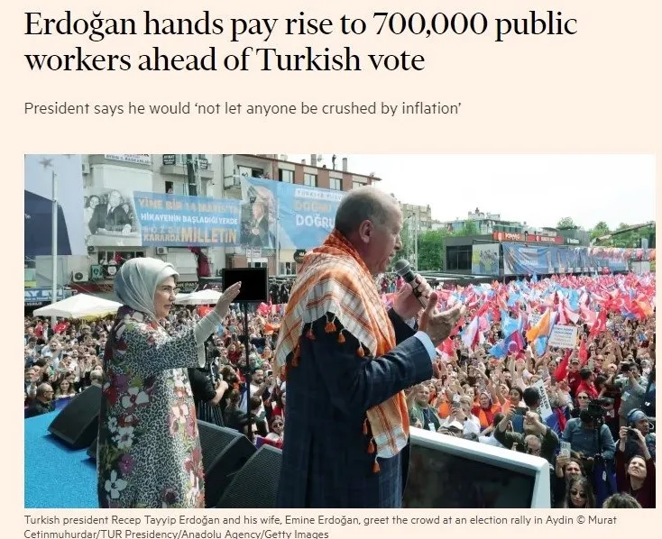 Başkan Erdoğan'ın yüzde 45'lik maaş zammı müjdesi dünya basınında: Kimseyi enflasyona ezdirmeyecek