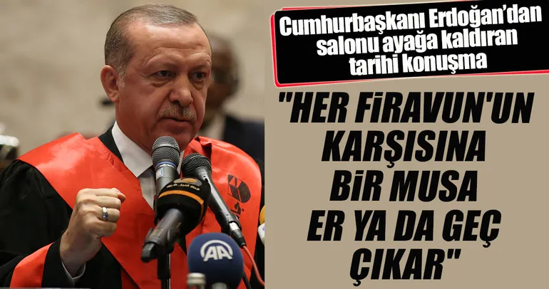 Cumhurbaşkanı Erdoğan'dan tarihi konuşma