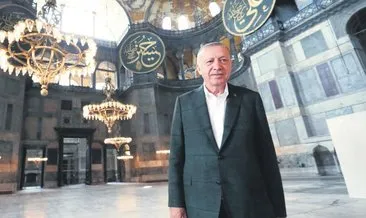Başkan’dan ilk ziyaret! Erdoğan Ayasofya’da