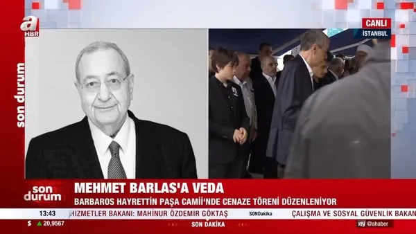 Gazeteciliğin duayen ismi Mehmet Barlas son yolculuğuna uğurlandı
