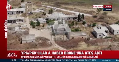 Son Dakika: Başkan Erdoğan’ın operasyon sinyali ardından panikleyen YPG/PKK’lılar A Haber Drone’una ateş açtı! | Video