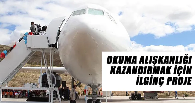 Çankırı’da ’uçak kütüphane’ açıldı