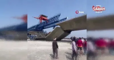 Hindistan’da işçiler çöken köprünün altında kaldı | Video