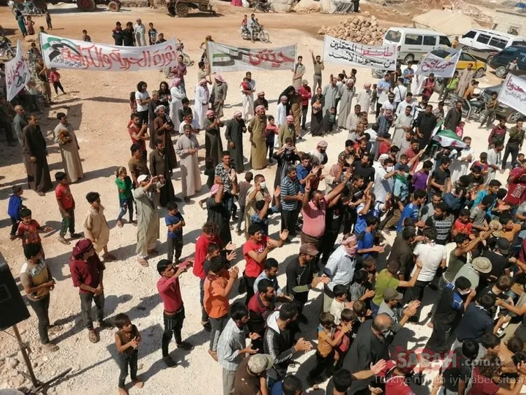 İdlib’de TSK’ye destek gösterileri düzenlendi