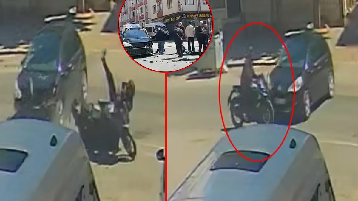 Tekirdağ’da korku dolu dakikalar! Otomobille motosikletin çarpıştığı kazada sürücü metrelerce savruldu: O anlar kamerada… Tekirdağ’da korku dolu dakikalar! Otomobille motosikletin çarpıştığı kazada sürücü metrelerce savruldu: O anlar kamerada…