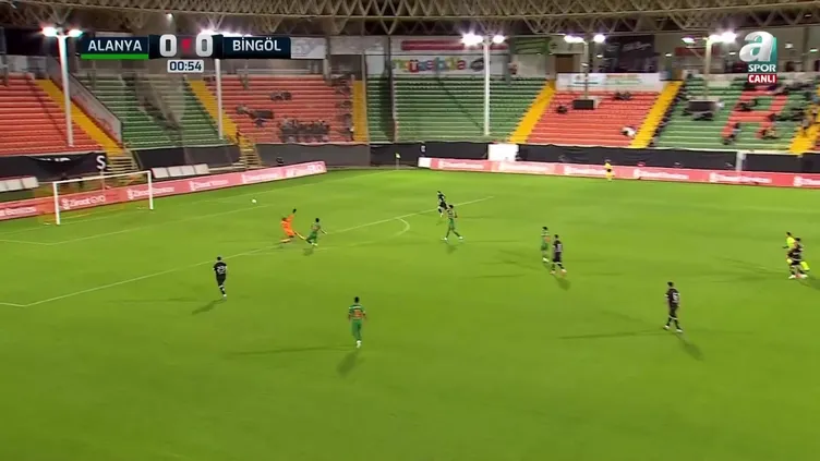 GOL İZLE | Alanyaspor 1–0 12 Bingölspor