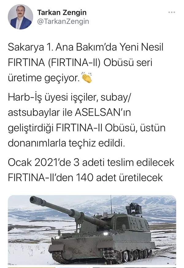 Yeni Nesil Fırtına Obüsü seri üretime geçiyor!