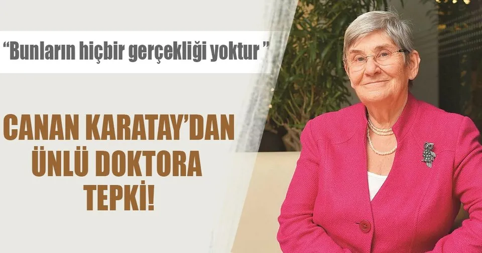 Canan Karatay Dan Mehmet Oz E Tepki Saglik Haberleri