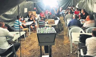 Tarım arazisine kumar çadırı